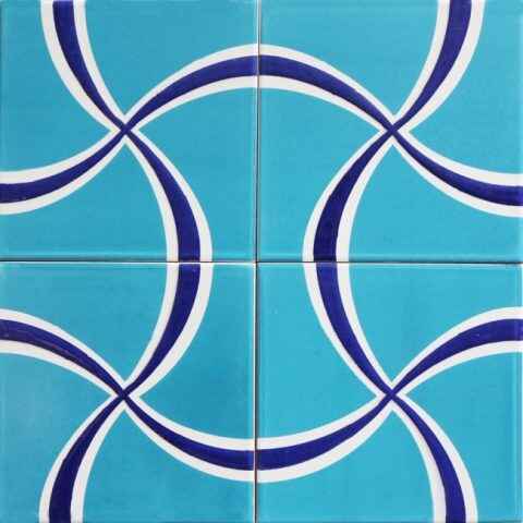 20x20 cm Çini Karo D-95